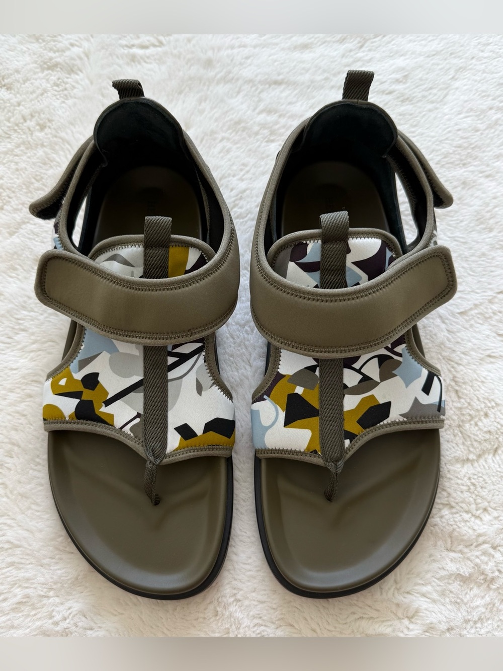 Hermes Giorno touch-strap men sandals size 45 EU or 11 US Authentic
